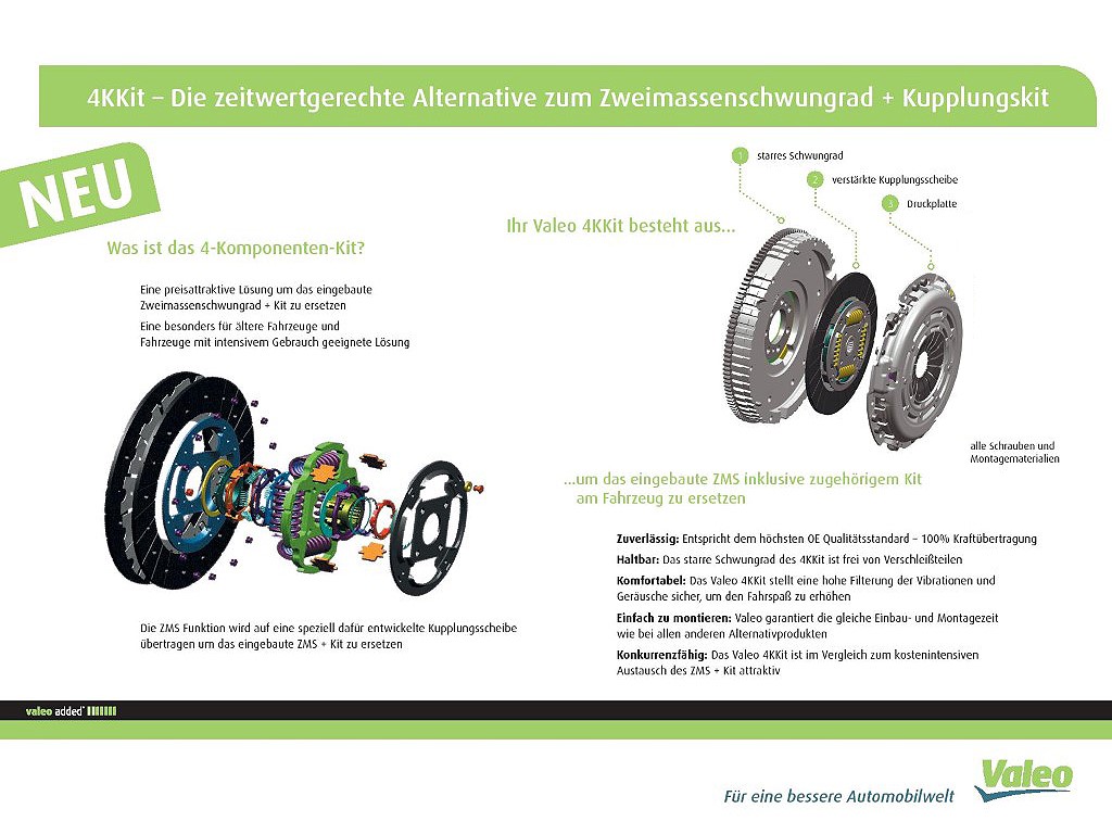 Kupplung + starres Schwungrad Original Valeo für VW Sharan 1,8T AJH 1,9TDi AFN