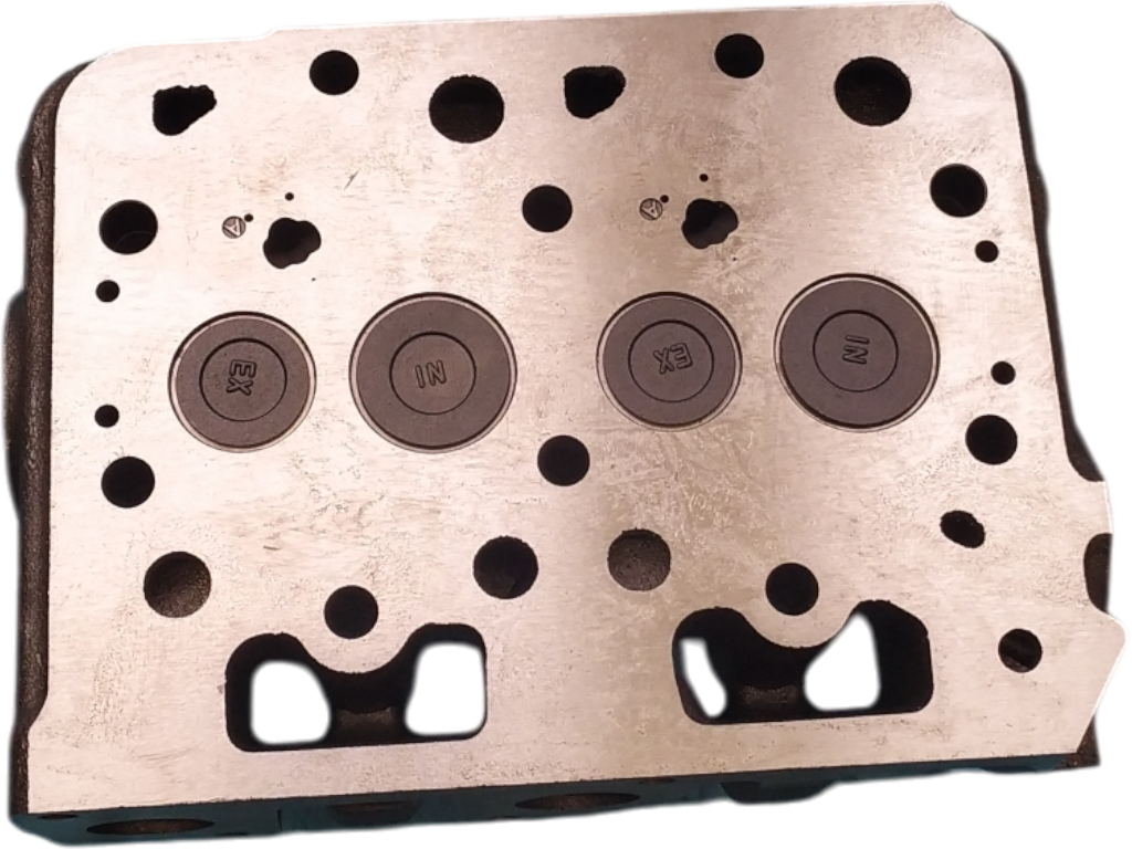 Zylinderkopf für Kubota Z482 mit Ventilen - mit Bohrungen für VD-Befestigung