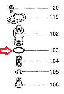 O-Ring Dichtung für Einspritzpumpe für Mitsubishi L3E 9080110130 MM501937