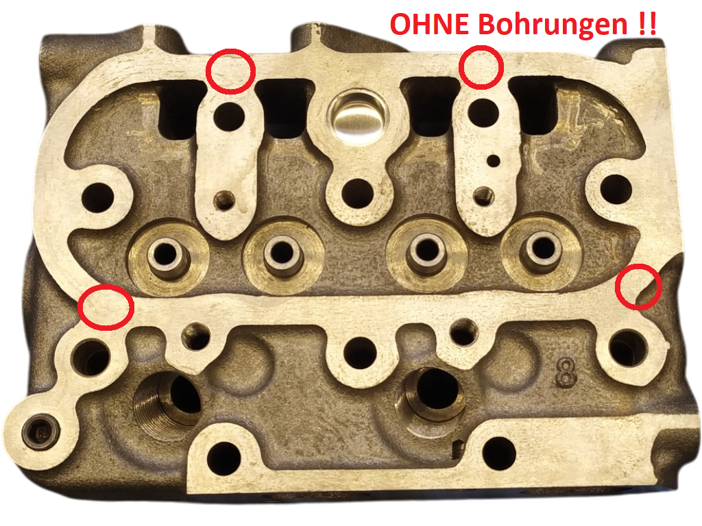 Zylinderkopf für Kubota Z482 - ohne Bohrungen für VD-Befestigung