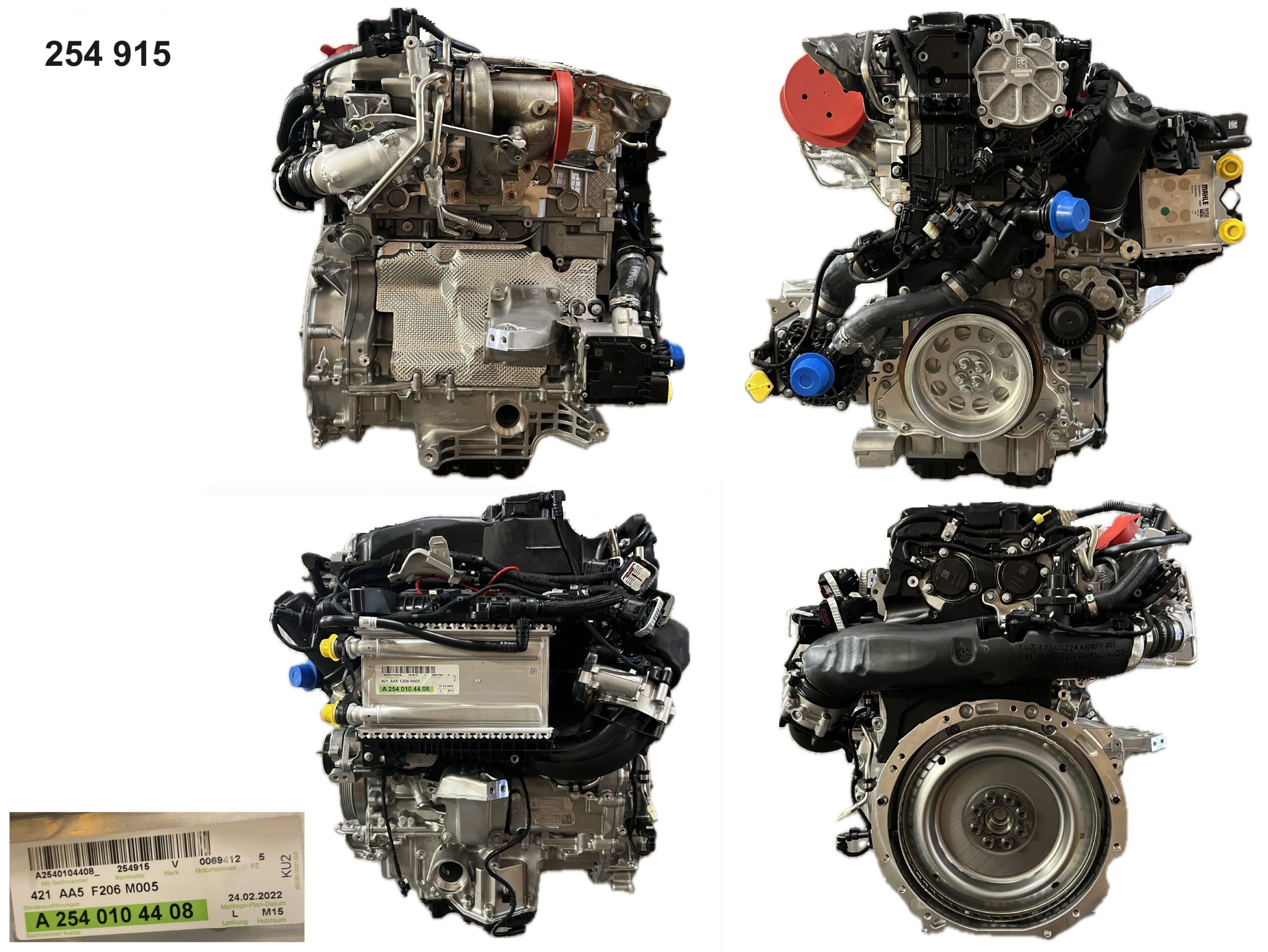 254.915 C200 EQ Boost 4-matic  Neumotor im AT  f�r Mercedes-Benz C-klasse