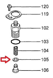 Dichtring für Einspritzpumpe für Mitsubishi L3E E7412098 MM500336 0901370130
