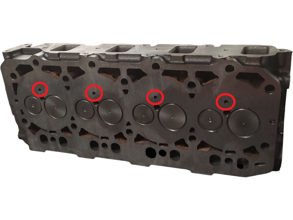 Zylinderkopf für Yanmar 4TNV88 mit Ventilen im AT